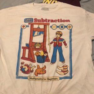 Steven Rhodes learn about subtraction shirt